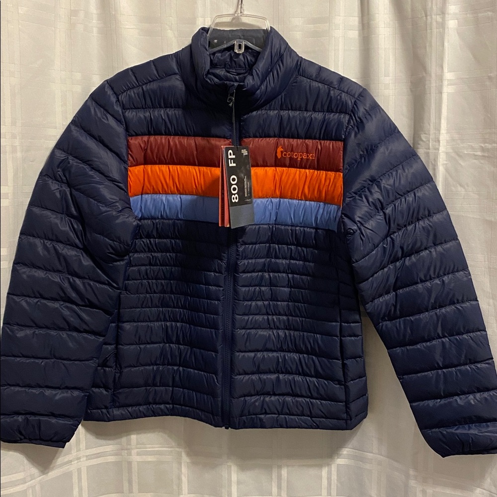 Cotopaxi Women’s Fuego Down Jacket Puffer Puff Blue Pink NWT Ink Rosewood Size M - Picture 2 of 7